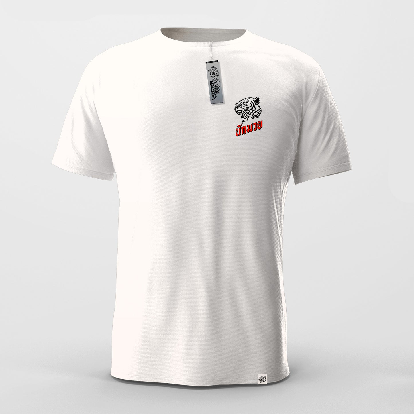 Athletic Fit Muay Thai T-Shirt - Muay Thai Fighter Hardstripe