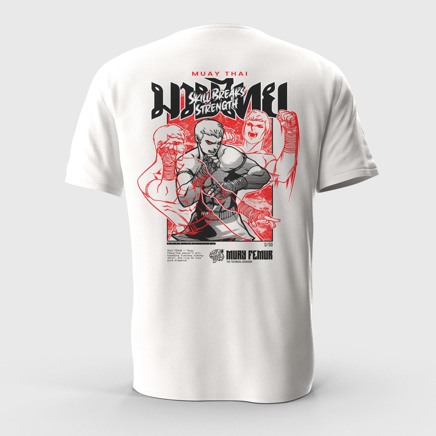 Athletic fit Muay Thai T-Shirt Style Fighter- ART SERIES