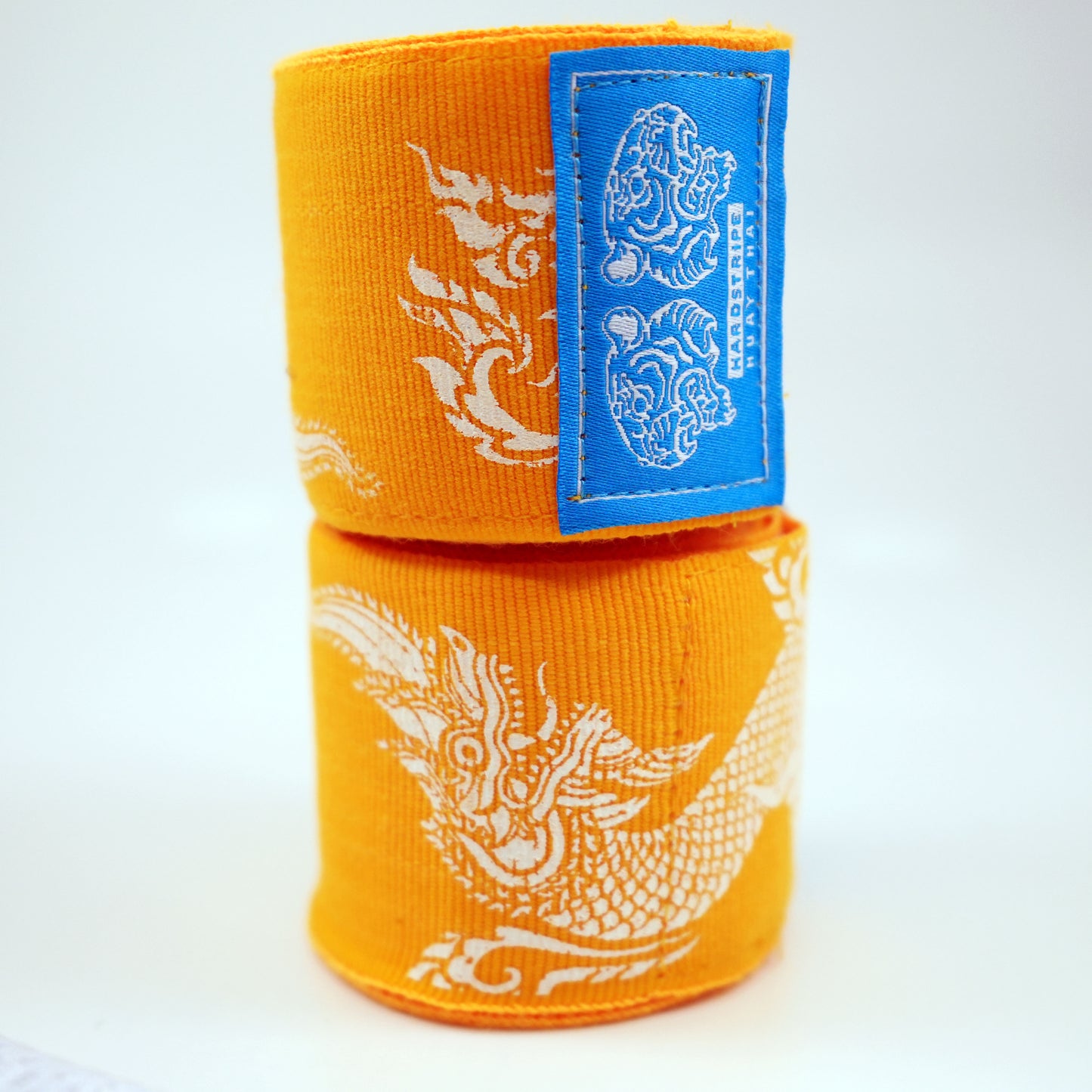 HARDSTRIPE "Golden Serpent" Premium Muay Thai & Boxing Hand Wraps (with Mesh Wash Bag)
