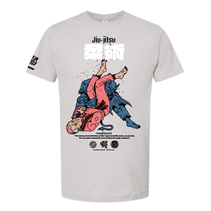 Priest giving the devil and arm bar