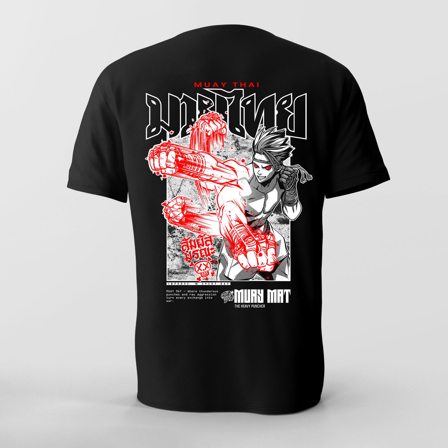 Athletic fit Muay Thai T-Shirt Heavy Puncher - ART SERIES
