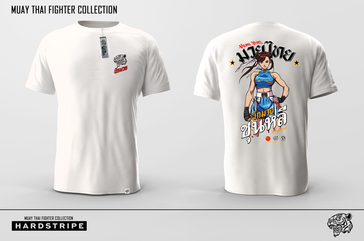 Athletic Fit Muay Thai T-Shirt - Heavy Kick Hardstripe
