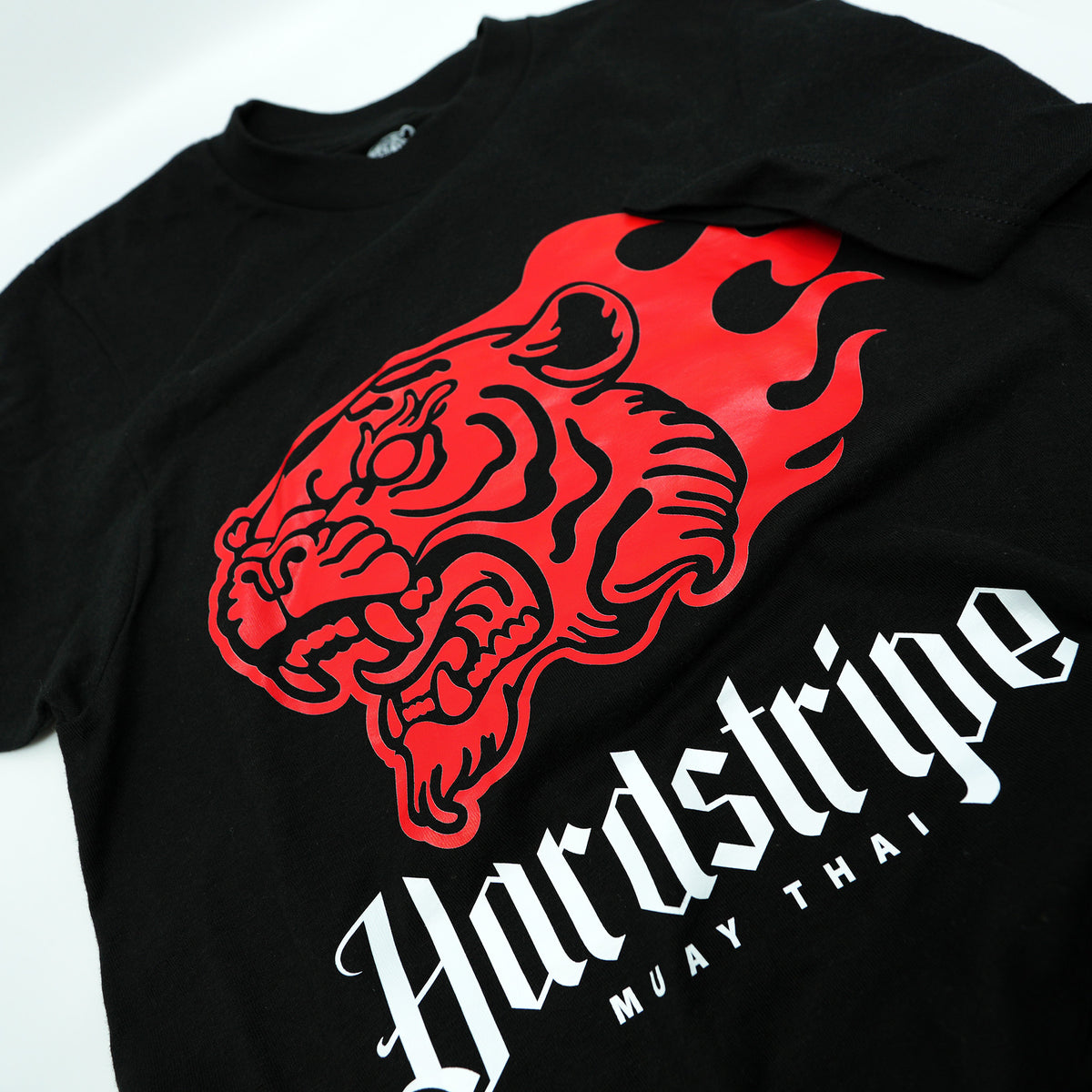 HardStripe Flaming Tiger Muay Thai T-Shirt - Athletic Fit Graphic Tee