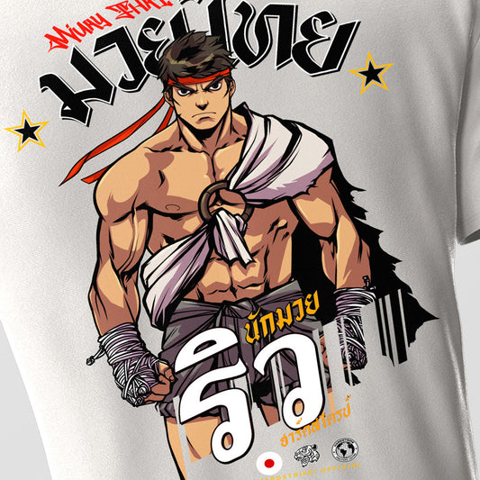Athletic Fit Muay Thai T-Shirt - Ryu Hardstripe
