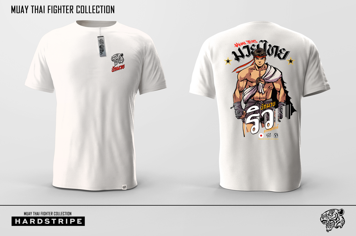 Athletic Fit Muay Thai T-Shirt - Ryu Hardstripe