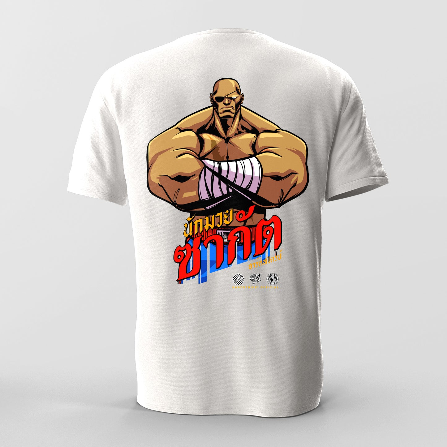 Athletic Fit Muay Thai T-Shirt - Muay Thai Fighter Hardstripe