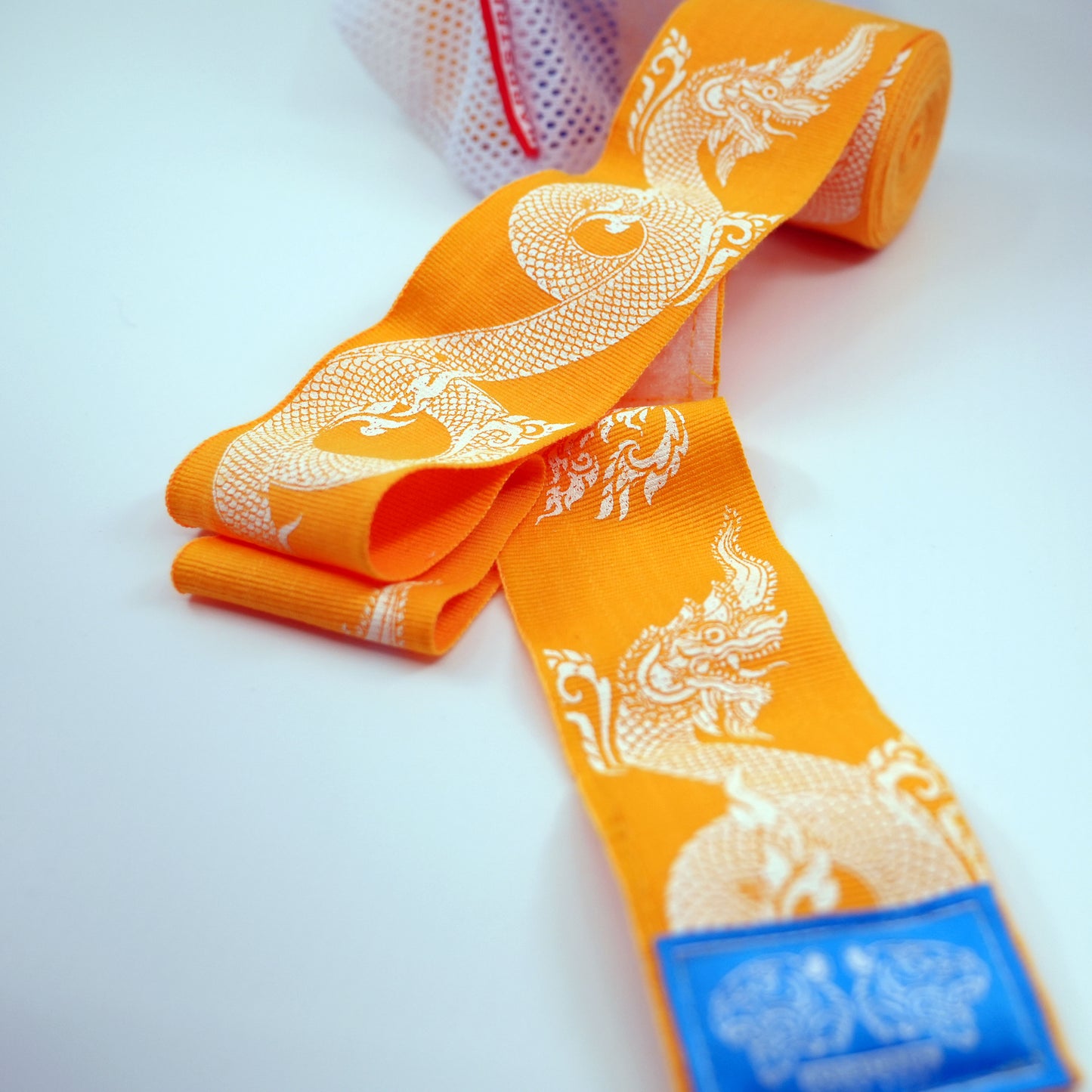 HARDSTRIPE "Golden Serpent" Premium Muay Thai & Boxing Hand Wraps (with Mesh Wash Bag)